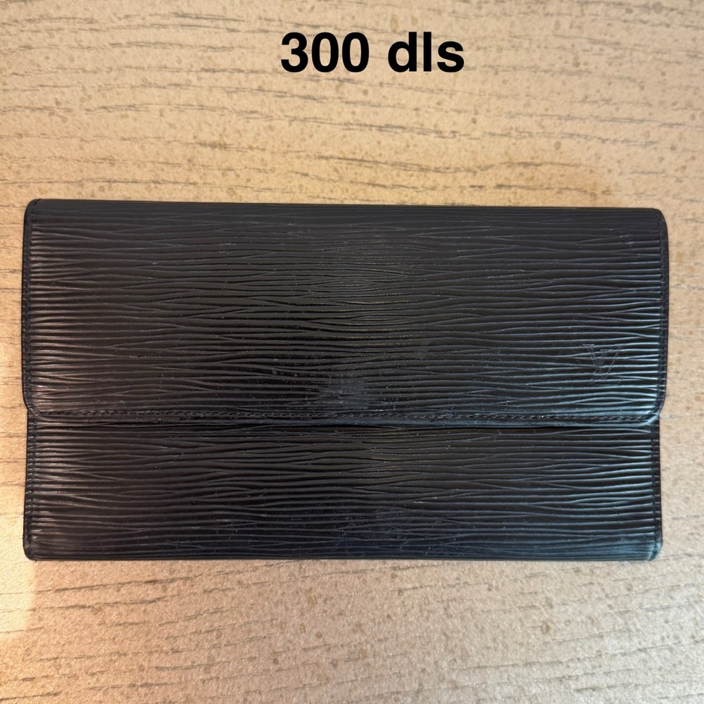 Louis Vuitton Black Textured Clutch